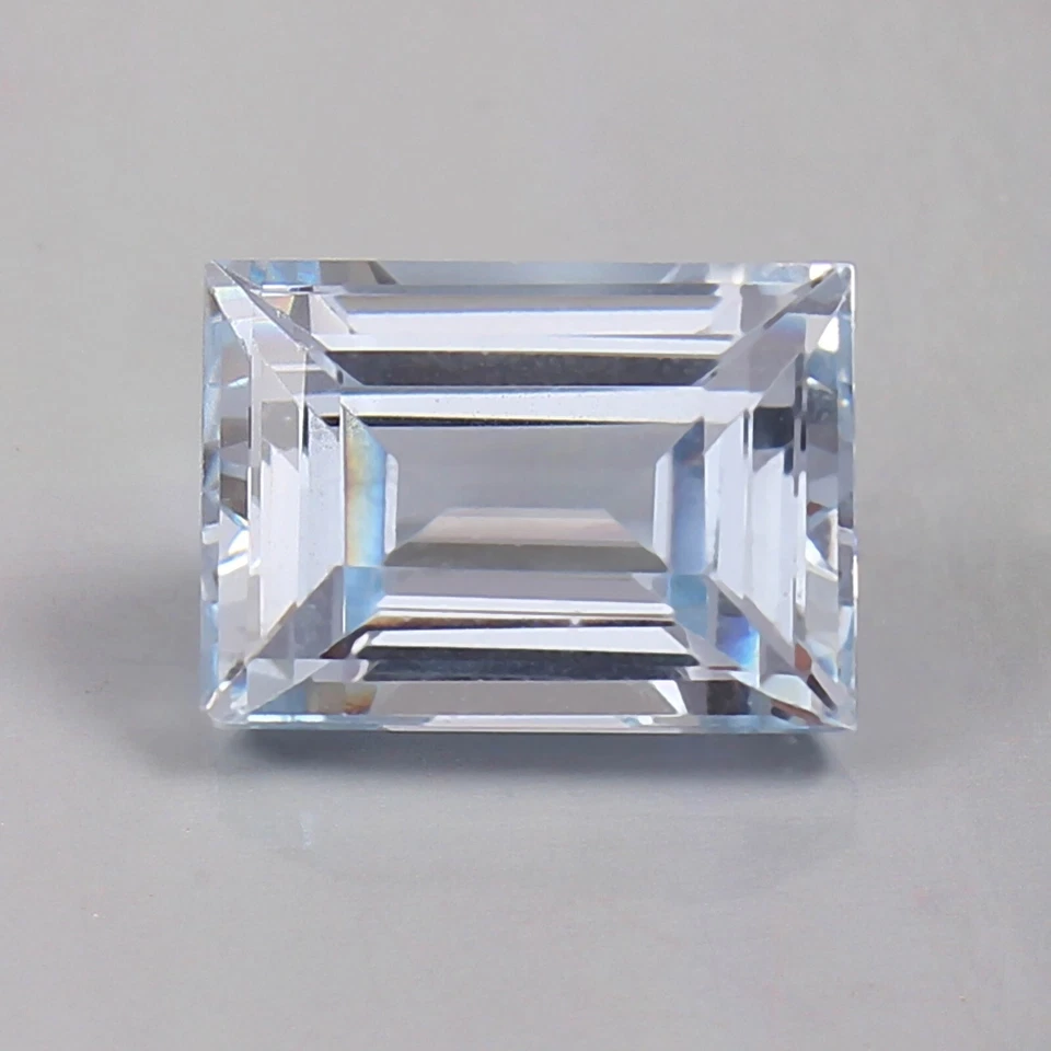 AAA+ Natural Flawless Brazilian Aquamarine Loose Baguette Cut Gemstone 13x9 MM - Image 4 of 4