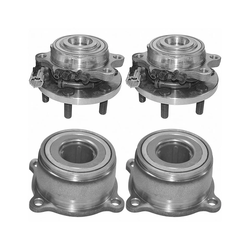 Подшипник переднего колеса полного привода и модуль задней ступицы для 2005 2006 Nissan Frontier Xterra - Изображение 2 из 4