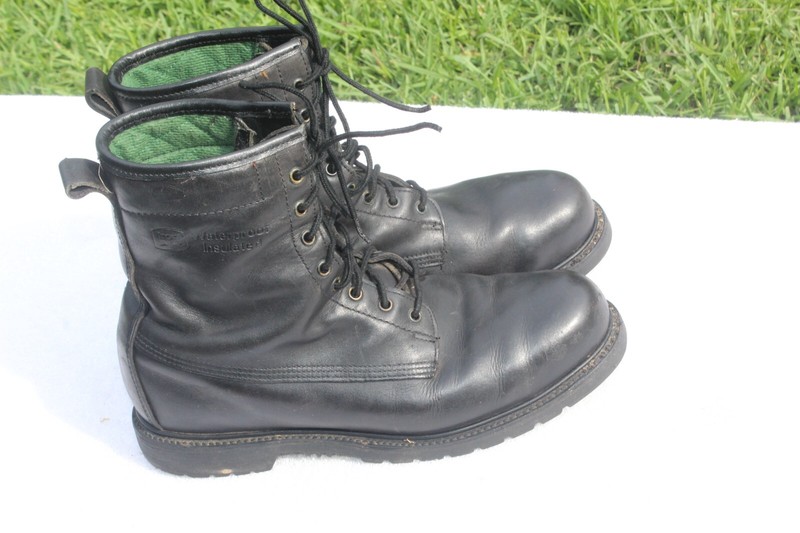Vtg Iron Age Steel Toe Boots Sz 10.5  Made In USA Leather WATERPROOF INSULATE