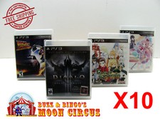 10x SONY PS3 CIB GAME - CLEAR PLASTIC PROTECT...