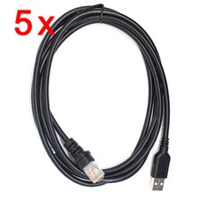 5x 6FT USB Cable for Honeywell Metrologic MS7120 MS7180 MS7220 MS9540 MS9535