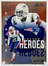 2021 Panini Absolute J.C. Jackson Unsung Heroes Insert #UH14 Patriots