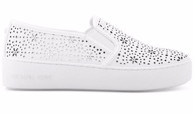 michael kors white platform sneakers