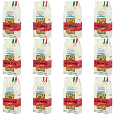 12x Armando Il Pennone Bronzegezogene Nudeln Italienische Pasta 500g