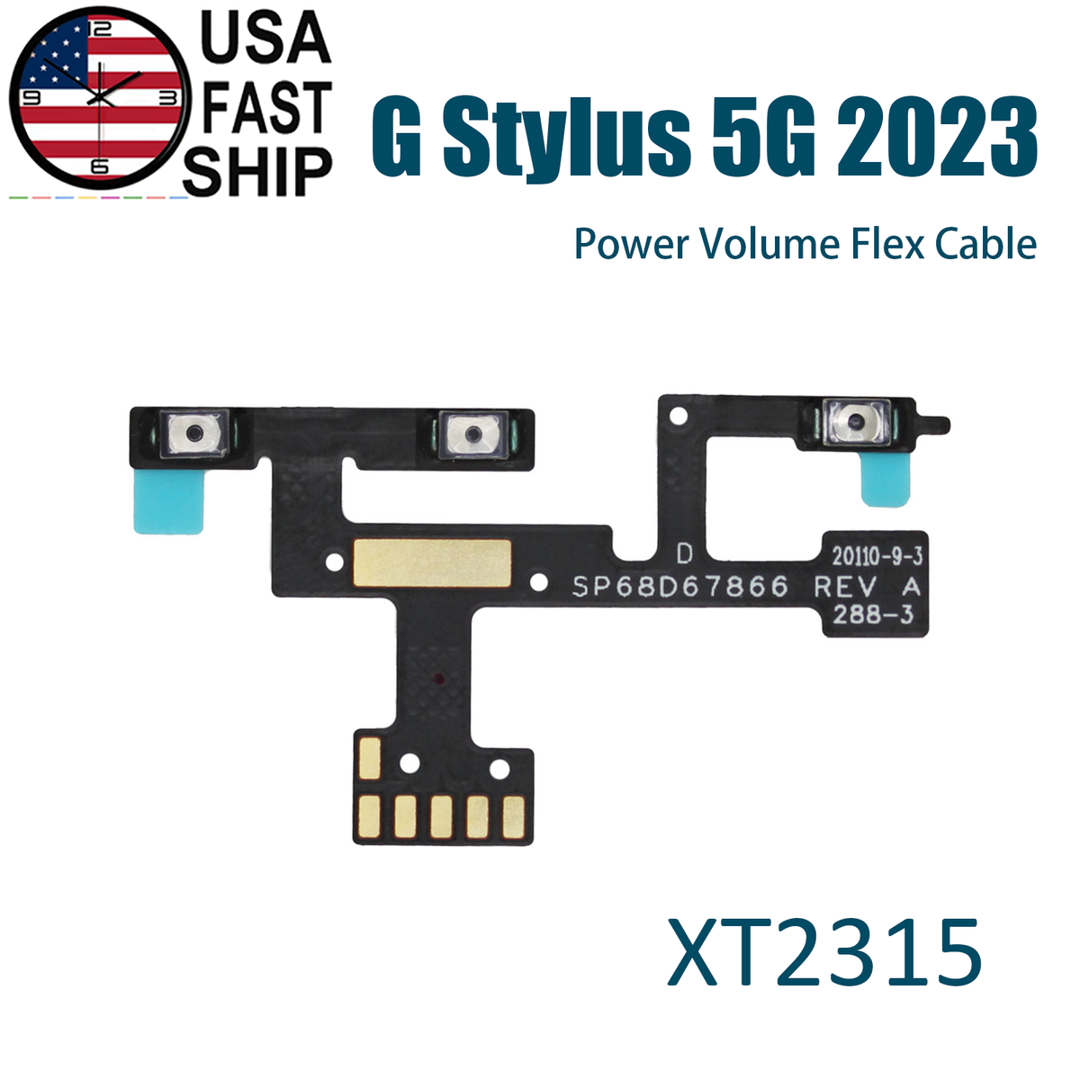 Motorola OEM Key Power Volume Button Flex Cable For Moto G Stylus