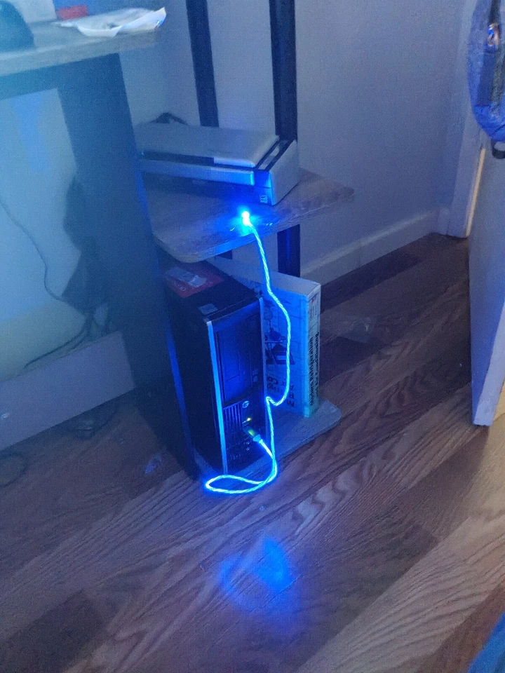 Magnetic LED Light Up USB Phone Charger Cable Cord For iPhone Type C Micro US  - Image 2 of 4