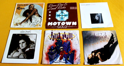 Paula Abdul, Alison Moyet, Diana Ross - 6 x Vinyl 7'' Singles - 45rpm