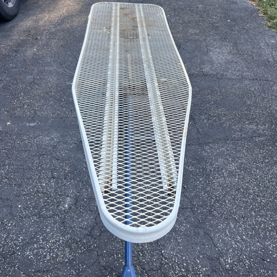 Vintage Two tone Blue & White Proctor Silex? Fold-up Ironing Board Mid-century - Image 2 of 4