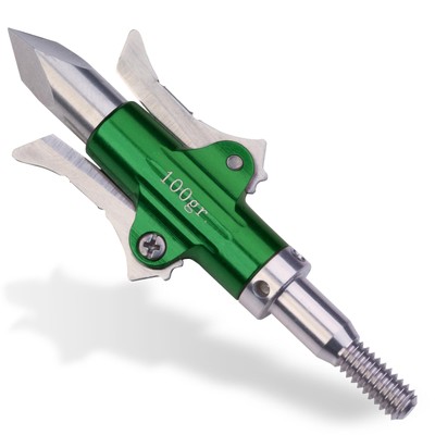 Rexpid III Mechanical Broadheads 100 Grain, 3 Pack - 3 Blades Hunting Arrows ...