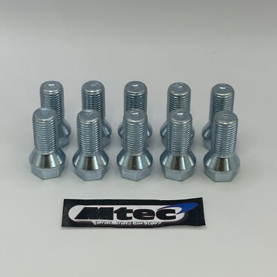 10x Wheel Spacer Adapter Bolts Short Head 24mm Thread Length M14x1.25 BMW 
