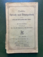 old book, German language and exercise book 1905 (N)260923