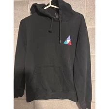 HUF worldwide sweatshirt mens medium three triangle prizm pull over