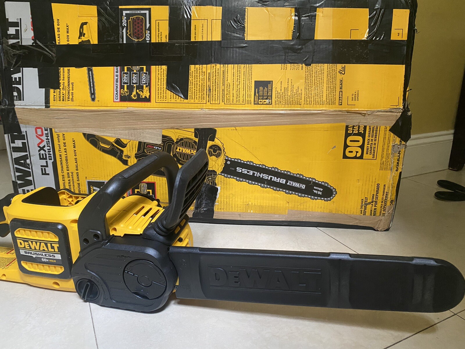 DEWALT DCCS670 60V Cordless Chainsaw eBay