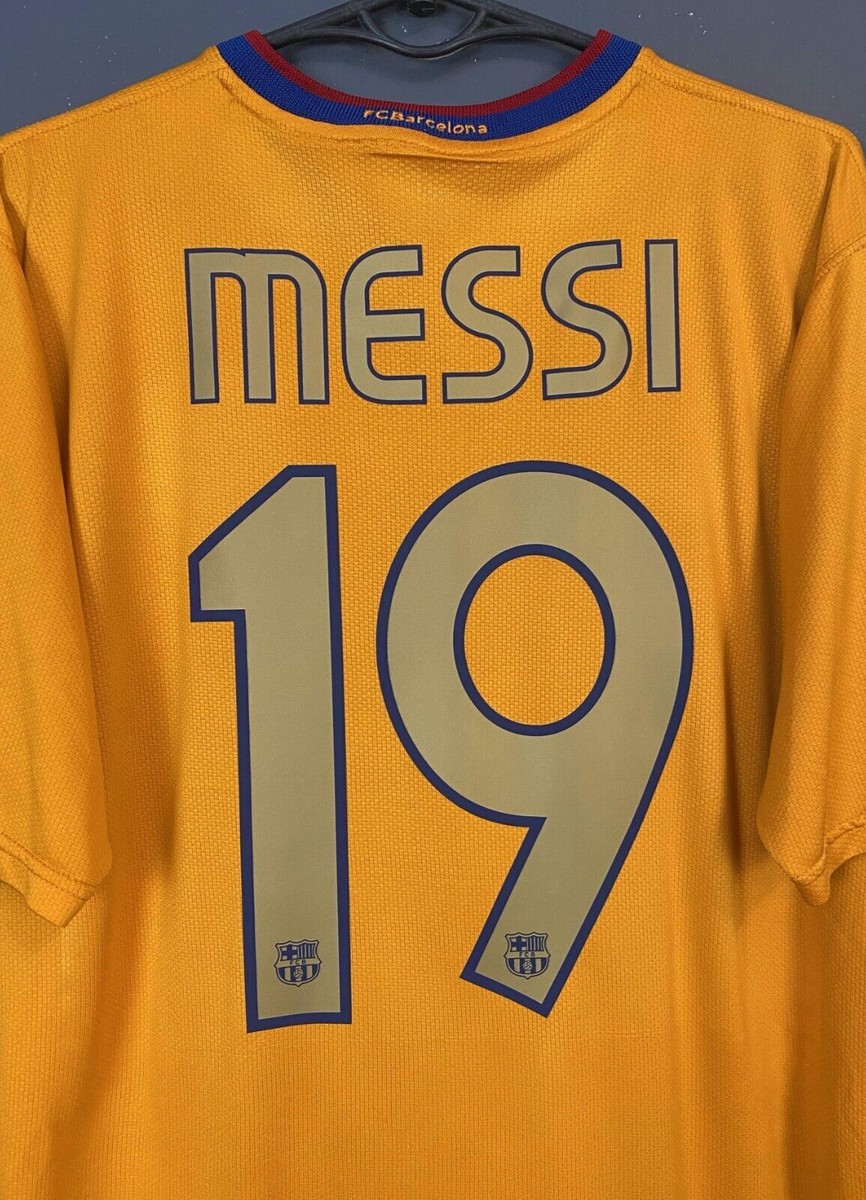 LIONEL MESSI #19 MENS FC BARCELONA 2006/2008 SOCCER FOOTBALL