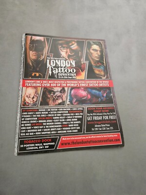 TPEEP273 MAGAZINE ADVERT 11X8'' LONDON TATTOO CONVENTION 2016 - GOD MACHINE 