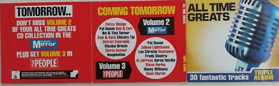 ALL TIME GREATS 30 Fantastic Tracks ( UK Newspaper Triple Album )