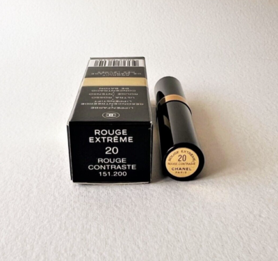 Chanel ブラックリップスティック CHANEL Rouge Extreme Lip Rouge Lipstick 20 ROUGE CONTRASTE | eBay