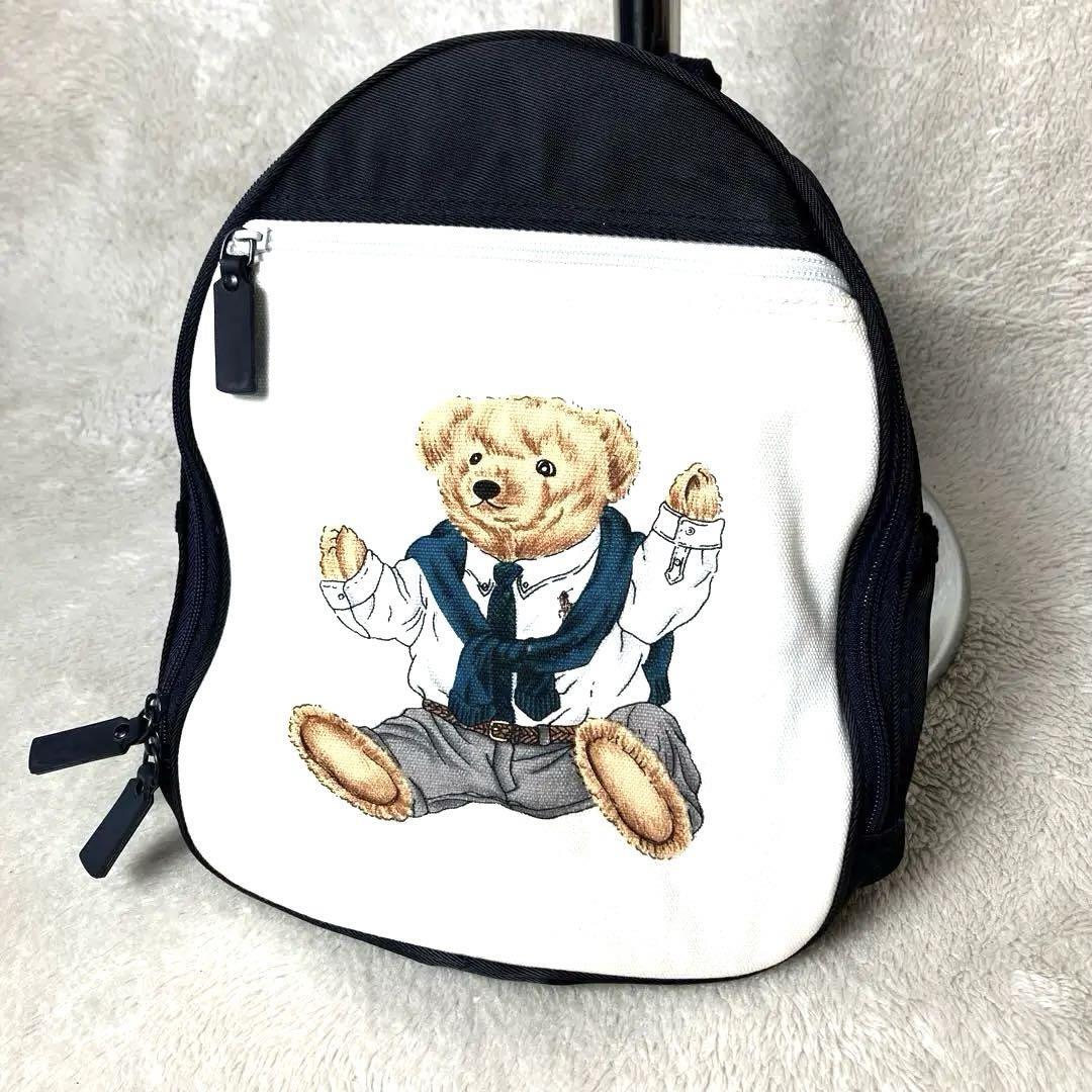 【希少レア】Vintage Ralph Lauren Polo Bear Bag Polo Ralph Lauren Bear Backpack Vintage Navy Women Top