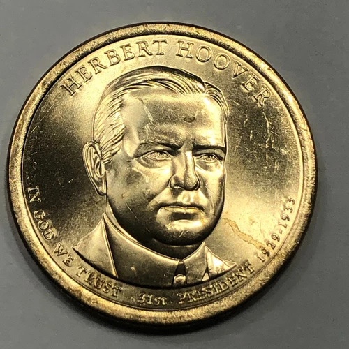 2014-D Presidential Dollar Herbert Hoover — photo from the most recent tracked eBay sale