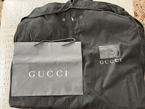 Gucci Garment Travel Bag And Shopping Bag, Black