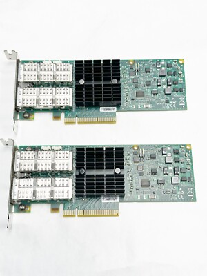 2x Mellanox MHRH2A-XSR Infiniband Dual Port PCI-E Server Host Channel Adapters