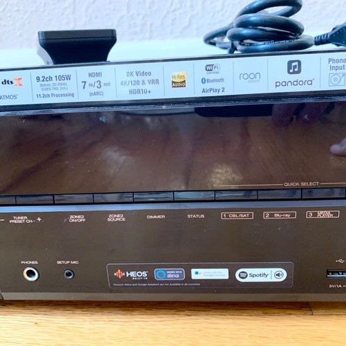 Denon AVR-X3700H Ricevitore AV 9,2 canali Dolby Atmos DTS:X AirPlay - Foto 3 di 17