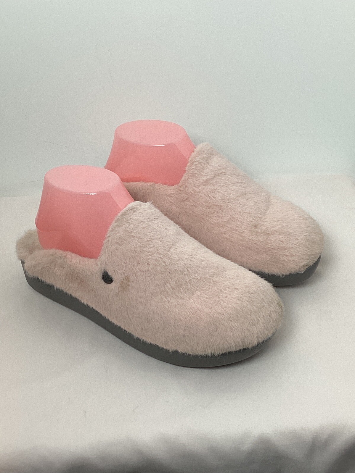 SAOLA Ciabatta Algeria rosa foderata in pelliccia taglia 7 8 tempo libero gomma suola antiscivolo punta tonda