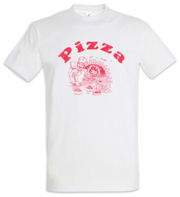 Pizza Box II T-Shirt Maker Italia Fun Symbol Sign Logo Fire Pizzeria Italian