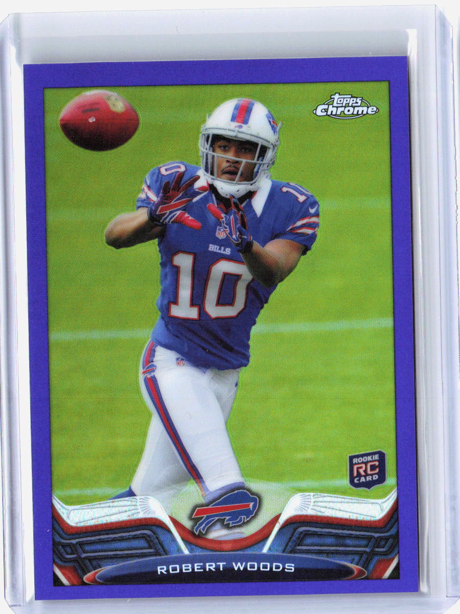 2013 Topps Chrome #3 Robert Woods Purple Refractors Rookie RC #'d /499