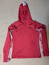 Under Armour Hoodie Girls L Lightweight Loose Fit Coldgear