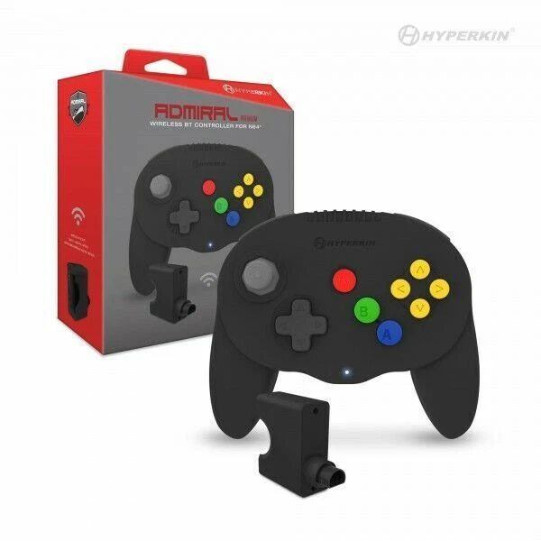Wireless Premium BT Controller for Nintendo N64 or PC Via Blutooth Black Color - Image 2 of 2
