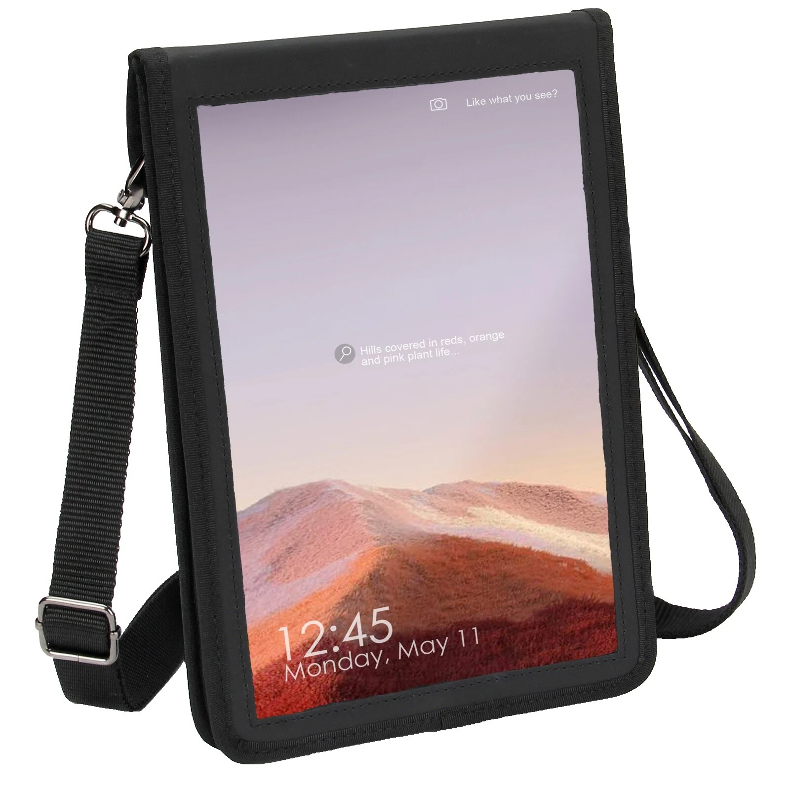 Carrie Tableta De Cuero Sintético Negro y eReader Estuches, Fundas y teclado Folios