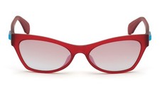 Adidas OR0010 67G Matte Red Cat Eye Plastic Mirrored Sunglasses Frame 54-16-135