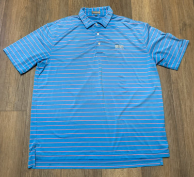 Peter Millar Summer Comfort Polo Shirt Mens  XL Embroidered The Bridge Golf Club