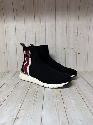 Louis Vuitton Stretch Fabric  Aftergame  Sneaker Black Multi Sz 38 / 8