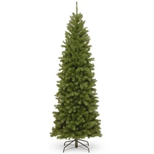 7.5 ft Unlit North Valley Spruce Slim Artificial Christmas Tree, 1,088 Tips, ...