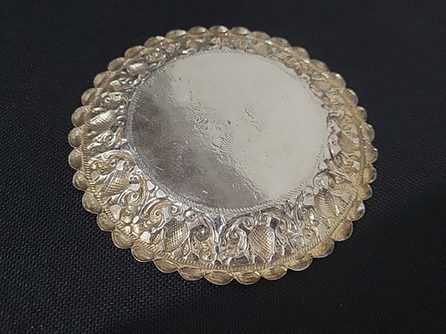 Antike Ceylon Silber Schale "SS" Mark Singhalesischer Löwe Repoussé Kandy Arbeit um 1940 - Bild 14 von 14