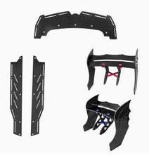 For ARRMA 1/7 LIMITLESS F1 Carbon Fiber Front Splitter Side Skirt Tail Wing Set