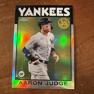 2021 Topps Chrome AARON JUDGE REFRACTOR 1986 Topps #86BC-1 New York Yankees