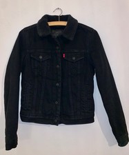 Levis Trucker Jacket jacke jeans jeansjacke sherpa xs forever black
