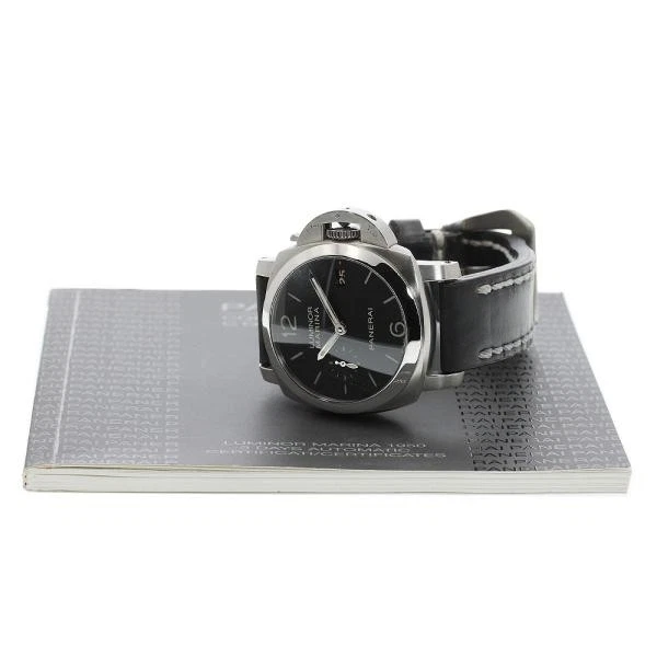 Panerai — Officine Panerai Luminor Marina 1950 PAM00392 42mm SS Black Dial Watch #C4077