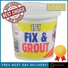 WHITE FIX & GROUT 500G WALL AND TILES CERAMIC READY MADE MIXED TUB WATERPROOF