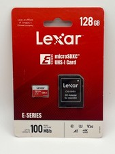Lexar 128GB  2 Micro SD Memory Card microSDXC UHS-I V30 4K UHD E- Series