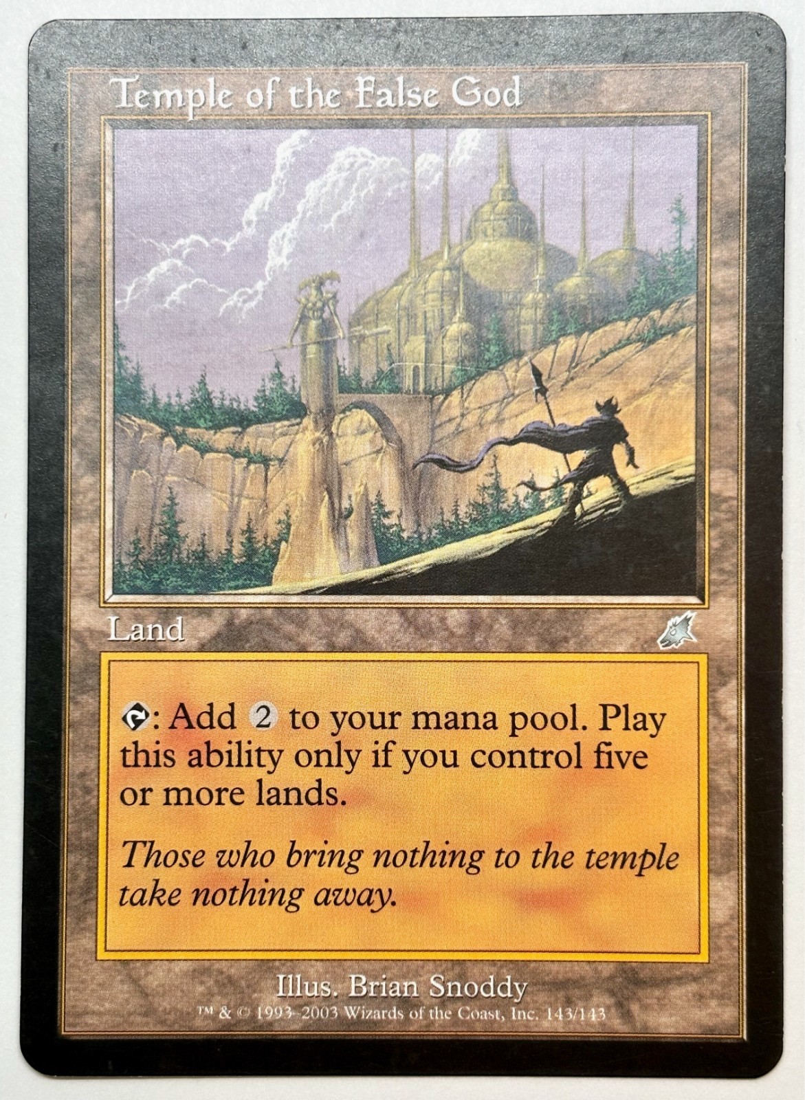 Temple of the False God 143 Magic Scourge 2003 MTG Magic The Gathering LP