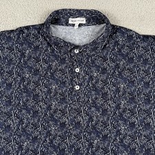 Peter Millar Polo Shirt Men XXL Navy Golf Performance Abstract Pima Knit Stretch