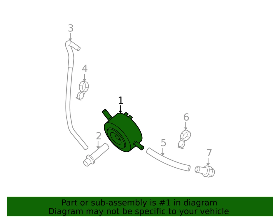 Enfriador de aceite original Nissan 21305-EA04A Foto 3 de 3