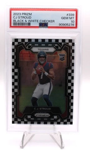 2023 Panini Prizm - Rookies C.J. Stroud #339 Black & White Checker Prizm (RC)