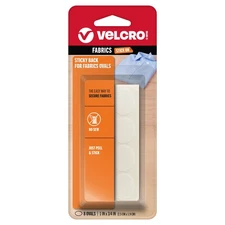 VELCRO(R) Brand STICKY BACK For Fabric Ovals 1"X.75" White