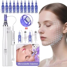 Therapy Micro Pen Sensitive Skin Care Wrinkle Remove with 10Pcs 5D Cartridge Tip