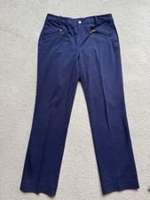 Vintage Lauren Ralph Lauren Pleat Front Pants 6 Petite Navy Blue Straight Leg